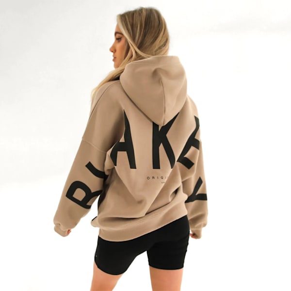 Blakely Hættetrøjer Dame Hættetrøje Langærmet Sweatshirt Casual Toppe Khaki Khaki L L Khaki