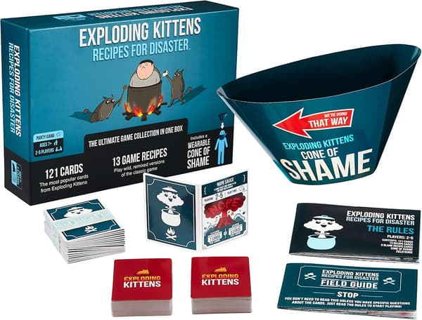 Exploding Kittens Recept for Disaster Deluxe -pelisetti - Venäläinen ruletti -korttipeli