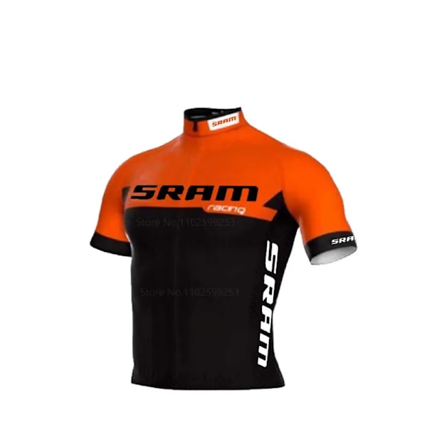 SRAM Racing Sykkeltrøye Sett 2023 Menn Sommer MTB Race Sykkelklær Kortshorts Ropa Ciclismo Utendørs Riding Sykkeluniform Trøye Jersey XL