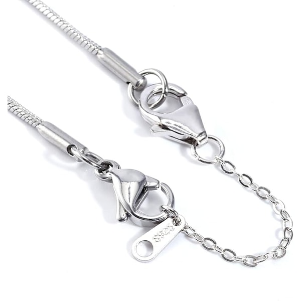 Halsbandsförlängare, 925 Sterling Silver Halsbandsförlängare, 14K Guldpläterad Halsbandsförlängare Kedja Extender Choker Halsband Armbandsförlängare D-silver