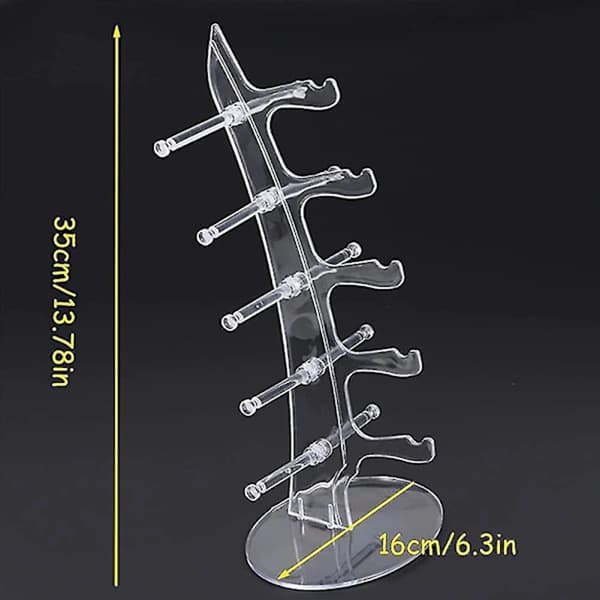 Brilleholder for 5 briller, stativ for solbriller