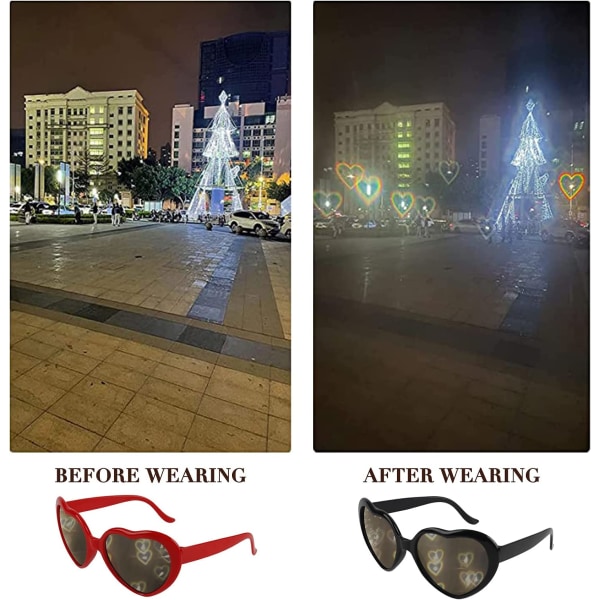 Diffraktionsglasögon, 3D-glasögon, 3D-glasögon Diffraktionsglas