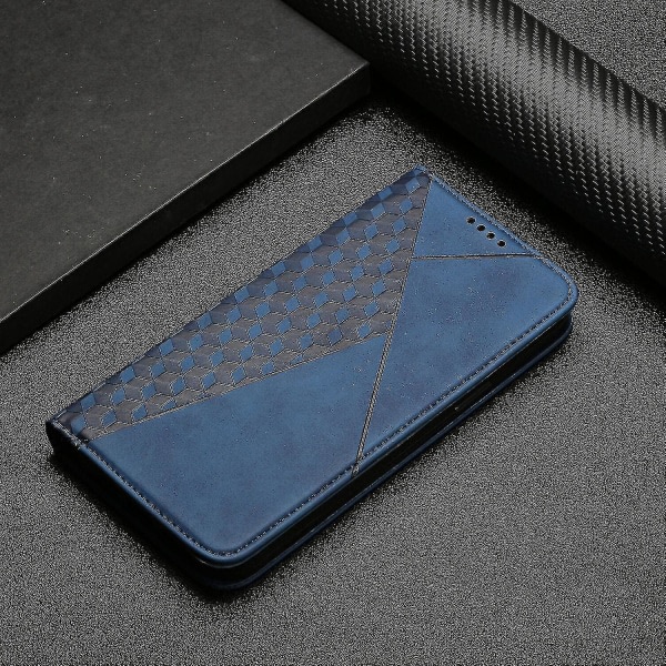 Xiaomi Redmi Note 10 Pro Case Premium Cover Magnetisk Läder Folio Etui Coque - Blå