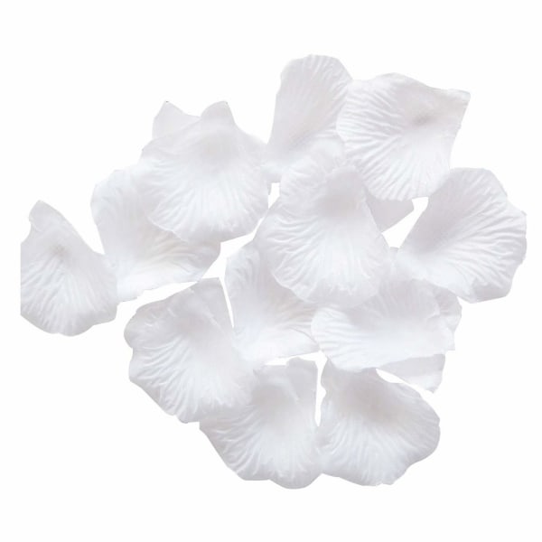 1000 Pcs White Artificial Silk Rose Petals For Arts Crafts,