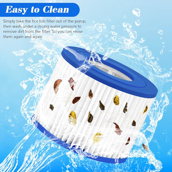 Bestway Lay-Z-Spa Suodatinpatruuna Koko VI, 58323, 1 x Kaksoispakkaus (2 Suodatinta)