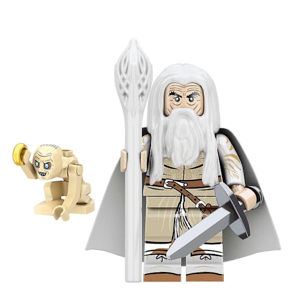 8 st Medeltida Riddare Sagan om Ringen Minifigurer Byggleksaker Antik Militär Rustning Soldater Actionfigurer