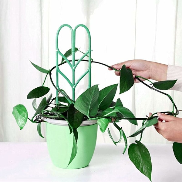6 stk potteplante støtte bladform klatre hjelpeplanter mini rampe for P