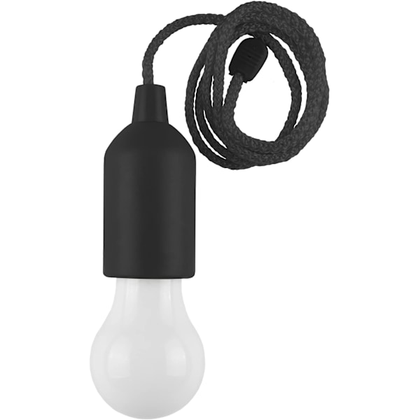 Zipper Light - Portabel LED Hänglampa för Utomhus-/Inomhusbelysning för Camping, Garage, Uteplats och Tältbelysning (Svart) - 75-WL2030