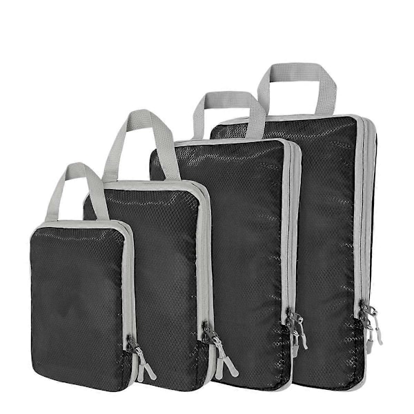 Kompressionspackpåsar, 4-pack Ultralätta Packpåsar för Kabinväska, Resepackning för Väskorganisatör