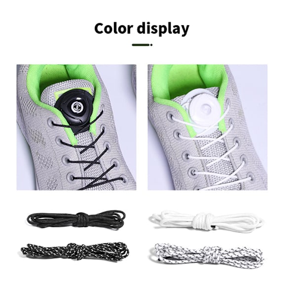 Par Sneakers Skosnören Elastiska Utan Knytning[GKS] B