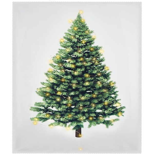 Julgransväv med LED för väggdekoration Yellow