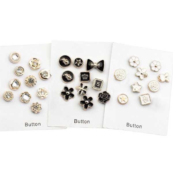 30pcs free sewing brooch pearl rhinestone button