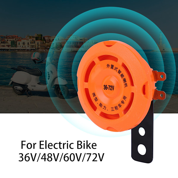 Vedenpitävä älykäs elektroninen äänimerkki sähköpyörälle 36V/48V/60V/72V