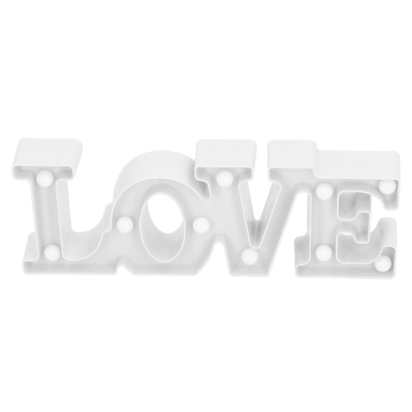 LOVE lampe 10 LED nattlys for frieri, bekjennelse, bryllup