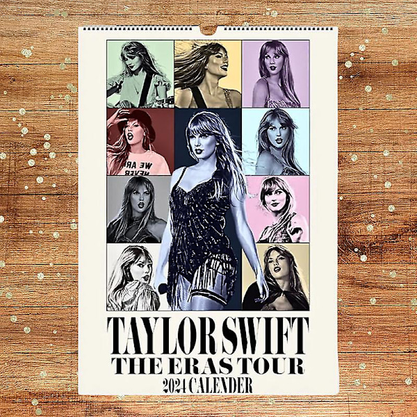 Taylor-kalenteri 2024, Swift Music Posters -seinäkalenteri, lahja musiikin ystävälle, Taylorin fanille