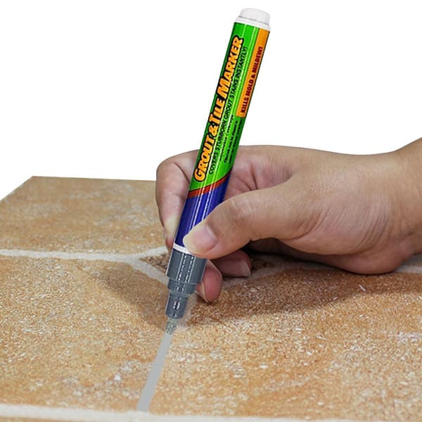 Fliserpenn for Grout-Restaurering GRÅ white