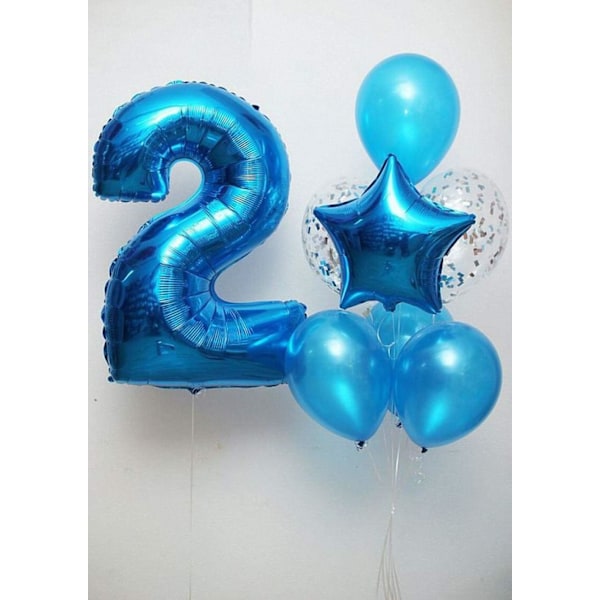 Blå ballonger, 100 st blå latex heliumballonger för bröllop pojke 1-årsdag Babyshower Dop Konfirmation Festdekoration Blå