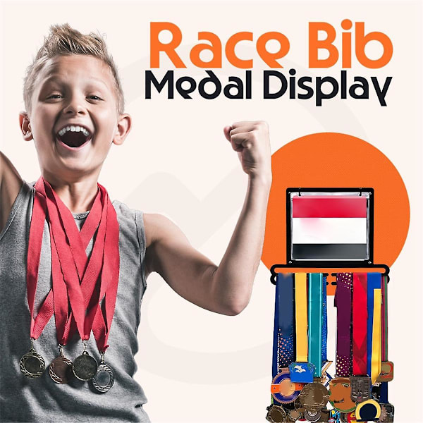 Hängare för nummerlappar och medaljer, Medaljhängare, Medaljförvaring, Nummerlappstavlor för löpare, Medaljhållare Disp