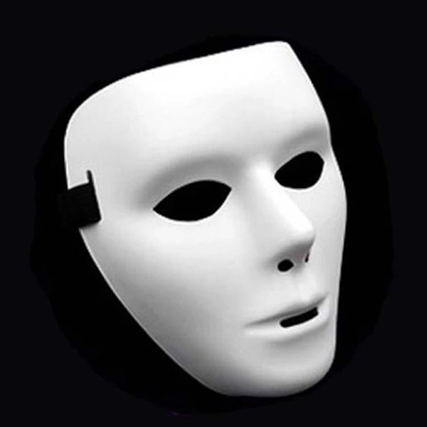 Anonyme masker for voksne til Halloween-filmtema, ansiktsmasker for cosplay, filmkostymer, rekvisitter, skrekkmaske, gave til barn 3