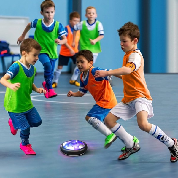 Uppladdningsbar Hover Fotboll Gåva, Luftdriven Hover Fotboll för 3 4 5 6 7 8-12 År Gamla Pojkar Flickor Inomhus Utomhus Spel