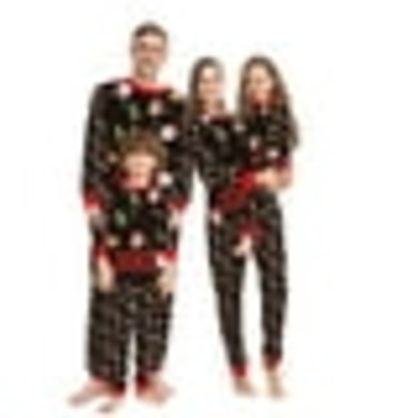 TIMIFIS Jul Familie Matchende Pyjamas Dame Bomuld Jammies Herre Tøj Nattøj Langærmet Pjs til Familie, Par - Baby Days