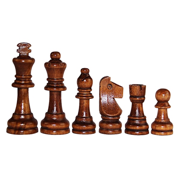 32 st/set 5,6 cm schackpjäser i trä Spelschackunderhållning