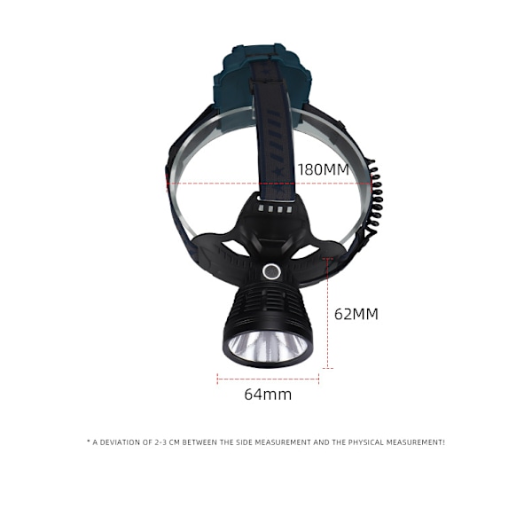 Pandelampe Genopladelig LED Pandelampe til Voksne USB Genopladelig