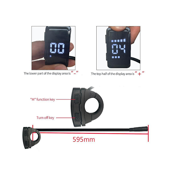 E-cykeldisplay Dz40 skärmdisplay för mittmotor Bbs01 02 Hd elektriska cykeldelar