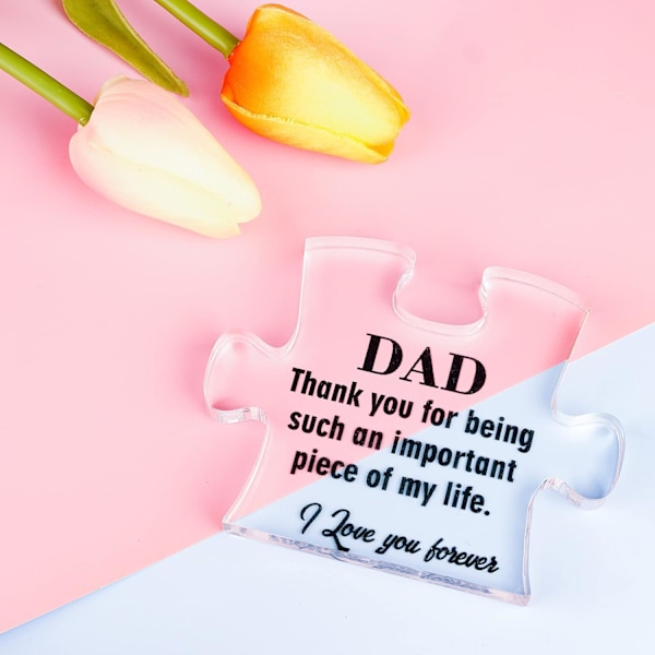 Akrylpusselbricka Present till Pappa som Har Allt, Pappa Presenter Från Dotter, Pappa Presenter till Jul, Pappa Presenter Från Son, Fäder Transparent