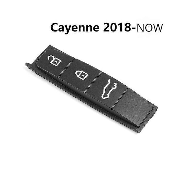 Gummi Bilnyckelskydd för Porsche Panamera Cayenne Macan Taycan Boxster 718 911 Fjärrkontroll Silikon Knapp Ersättning 18-23 Cayenne Pad