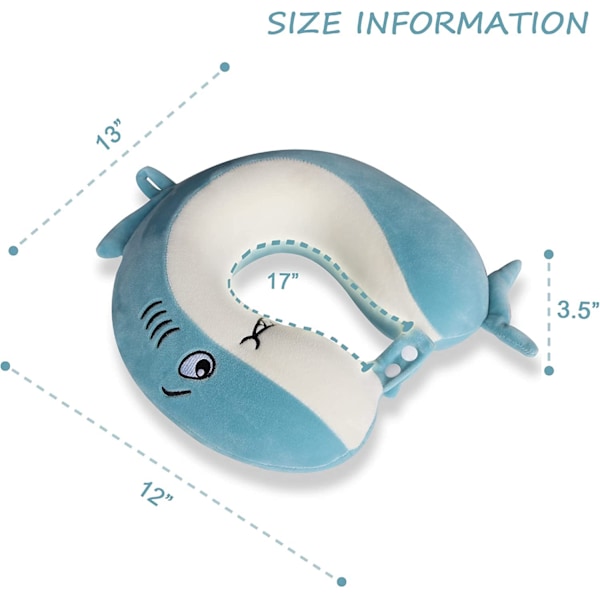 Söt resekudde för barn & vuxna, memory foam