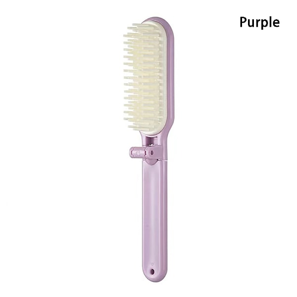 Vikbar Hårkam Portabel Hårborste Avtagbar Antistatisk[GKS] Purple