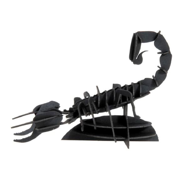 Fridolin - 3D papirmodel Skorpion Svart