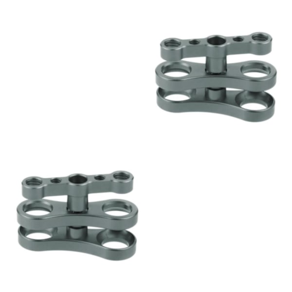 1/2/3 Aluminium Standard 1 Kuleklemme for Undervannsdykking Svart 7,01 x 4,50 cm [GKS] black 2.76 x 1.77 Inch 3Set