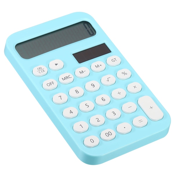 Desktop Calculator, 12 Digit Large LCD Display Standard Function Desktop Calculator Portable Cute Calculator for Home Office, Pink