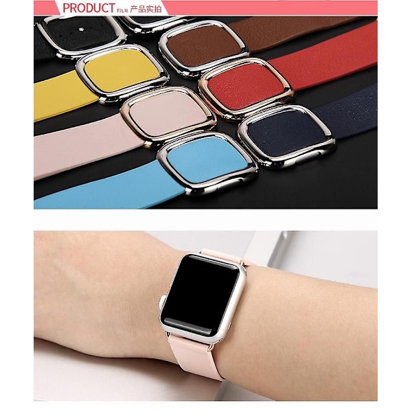 Moderni solki Apple Watch -rannekkeeseen 45mm 41mm 44mm/40mm 38 42mm 49mm Correa Nahkaranneke Iwatch Series 3 6 Se 7 8 Ultra 40mm 38mm 41 40mm 38mm 41mm chrysanthemum blue