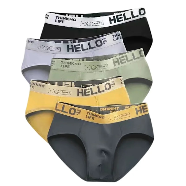 Herrebukser Herreundertøj Seksuelle Shorts Herretrusser Åndbare Elastiske Underbukser til Mænd Calzoncillos Para Hombres Stor Størrelse 4stkC 4pcsC 5XL 85-95KG