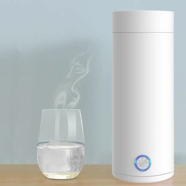 Elkedel, 400ML Elektrisk Rejse Elkedel, 3 i 1 Mini Elkedel og Mini Termokande, 300W Rustfri Stålkedel til Te, Mælk, Kaffe【GKS】
