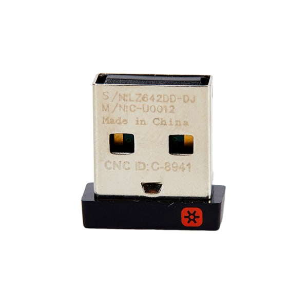 3 mm trådlös dongelmottagare Unifying USB Adapter Mus Tangentbord
