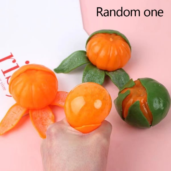 Random One Simulated ing Orange Fruit Toys Prank Toy Slow Boun Random Color