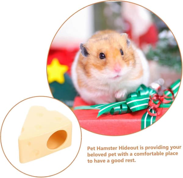 Hamstergemmested Keramisk Kølende Rede Ost Design Soveplads Dekorativt Bur Tilbehør