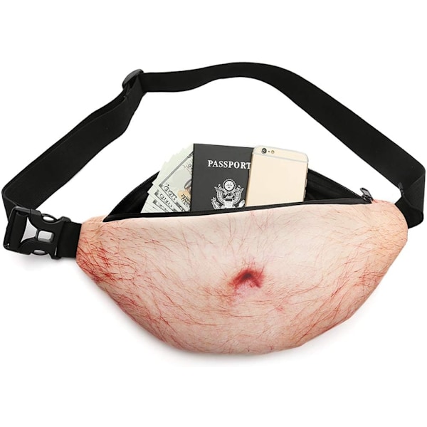 Jouluiset pila-lahjat, Beer Belly Dad Bag 3D Väärennetty olutmaha-laukku 【GKS】
