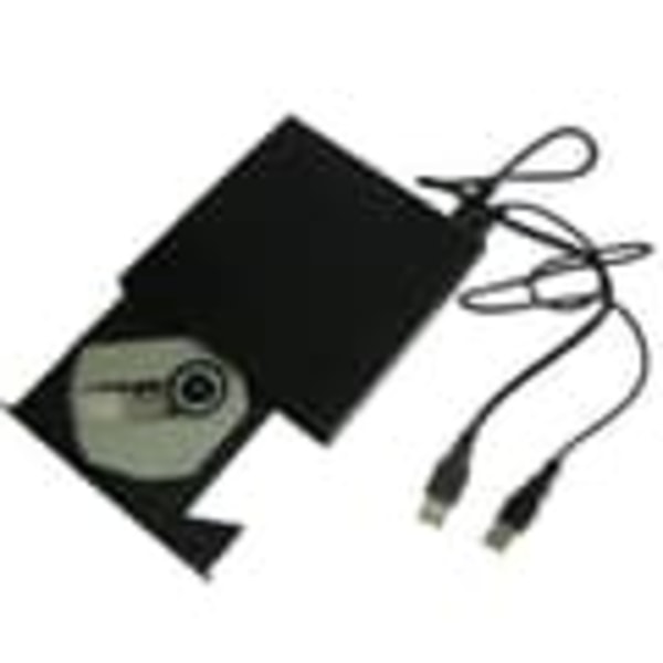 Ekstern CD-læser USB Slim - Sort
