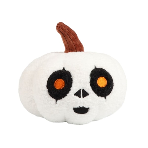 halloween pumpkin pillows, white teddy fleece 3D pumpkin-shaped throw pillows decoration - Perf