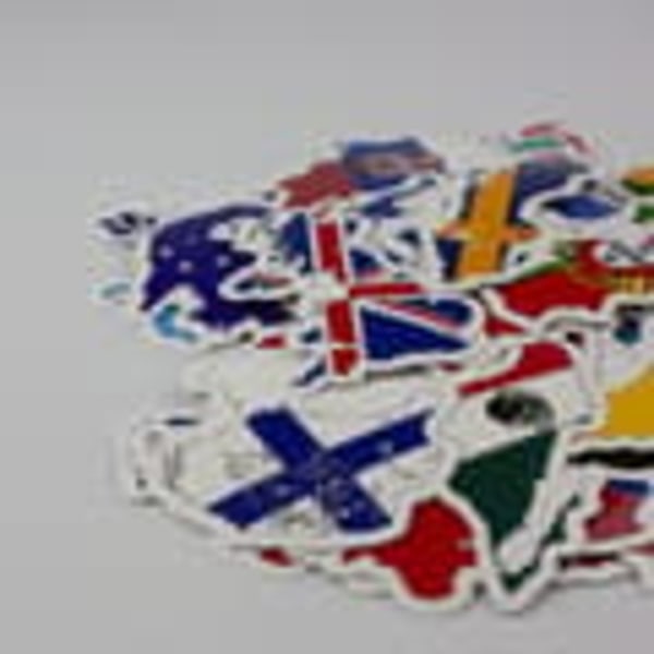 Stort Paket Stickers och Dekaler - Länder
