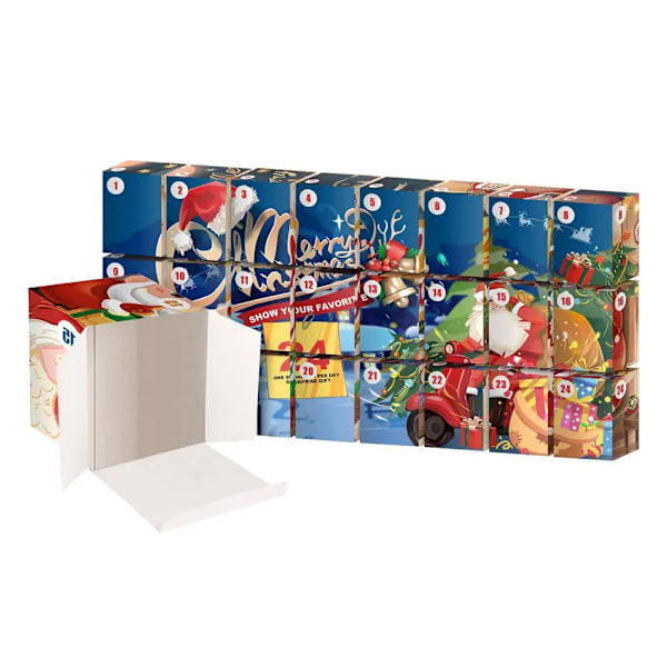 Christmas Advent Calendar Box 24 Day Countdown Gift Treasure Box Christmas Gift Box Christmas Countdown Box Empty Gift Box