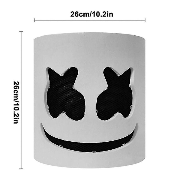 Marshmello DJ-maske Halloween Cosplay-maske