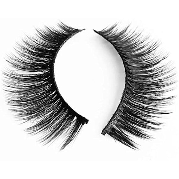 (iLashes.SE) 5 paria tekoripsiä - 3D faux mink G806 musta (G-806)