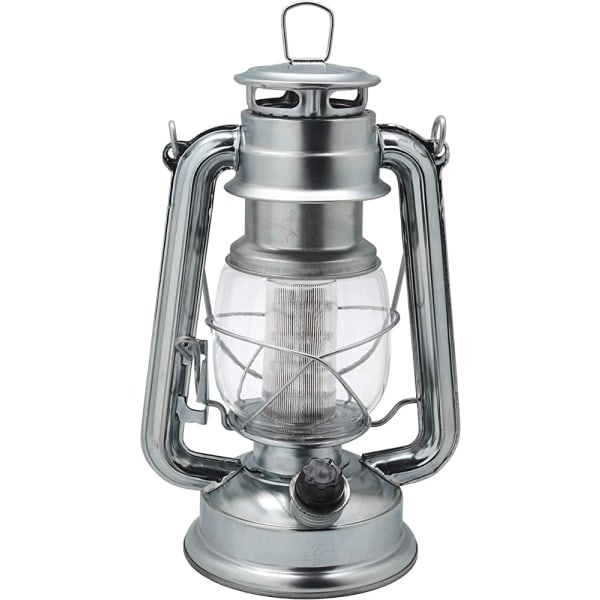 Vintage Style 12-LED Tabletop Metal Hanging Hurricane Lantern with Dimmer Switch(Black)