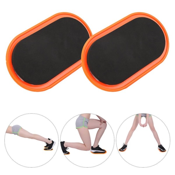 2st Workout Sliding Disc Disks Slider Slide Mat Sport Magmuskler Fitness gul